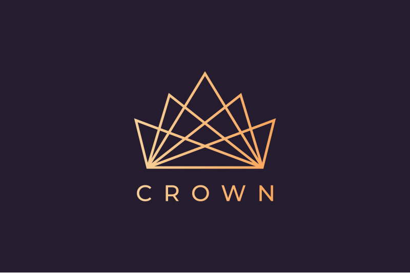 modern-crown-logo-in-a-luxury-style