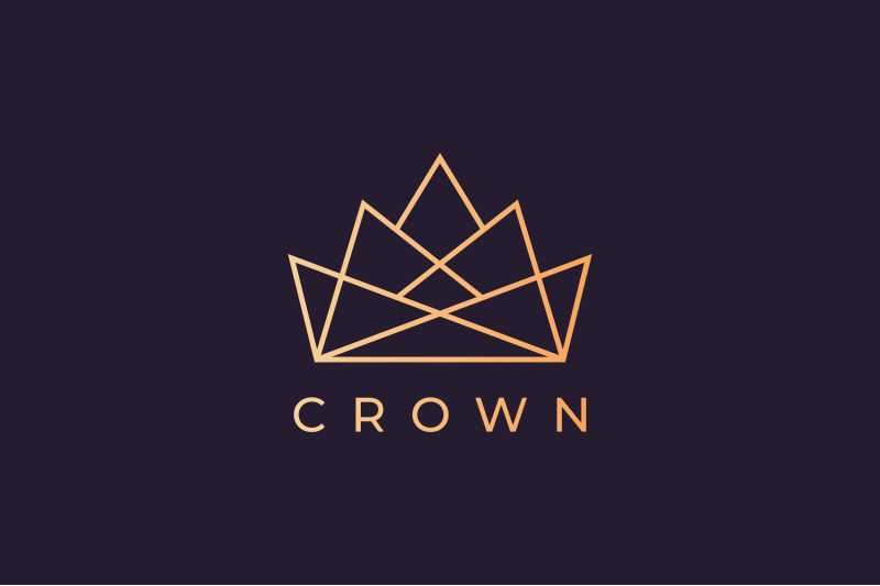 modern-crown-logo-in-a-luxury-style