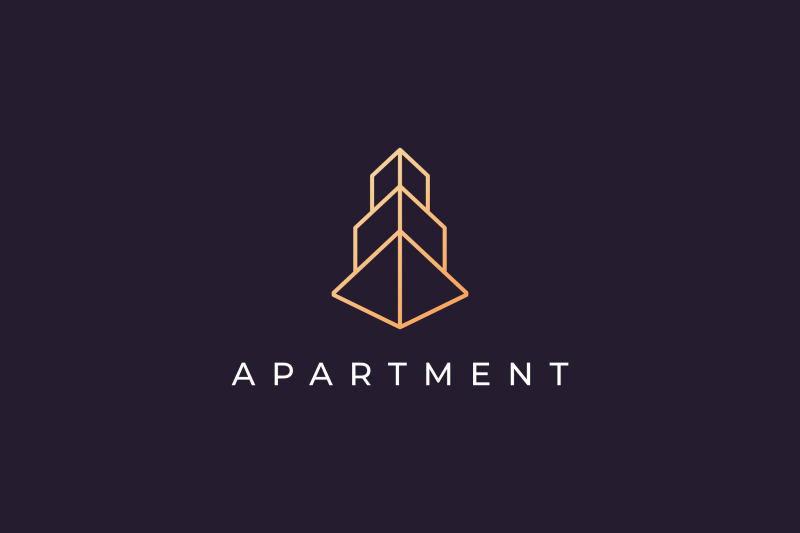 luxury-apartment-logo-in-modern-style