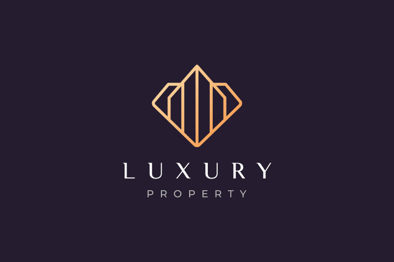 luxury-diamond-real-estate-logo-concept