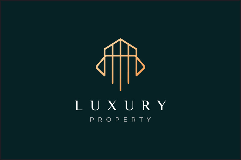 luxury-diamond-apartment-logo-concept