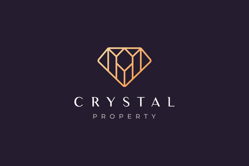 luxury-diamond-real-estate-logo-concept