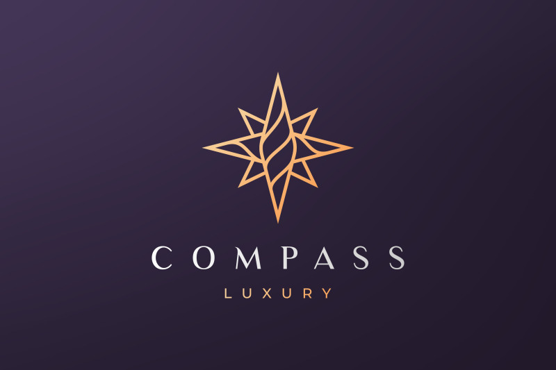 compass-logo-with-luxury-style