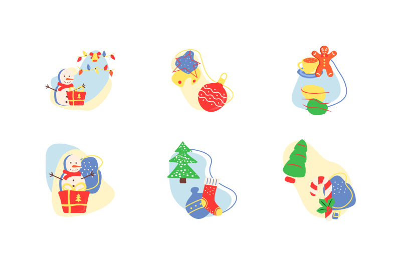 christmas-season-flat-vector-concept-illustration-with-abstract-shapes