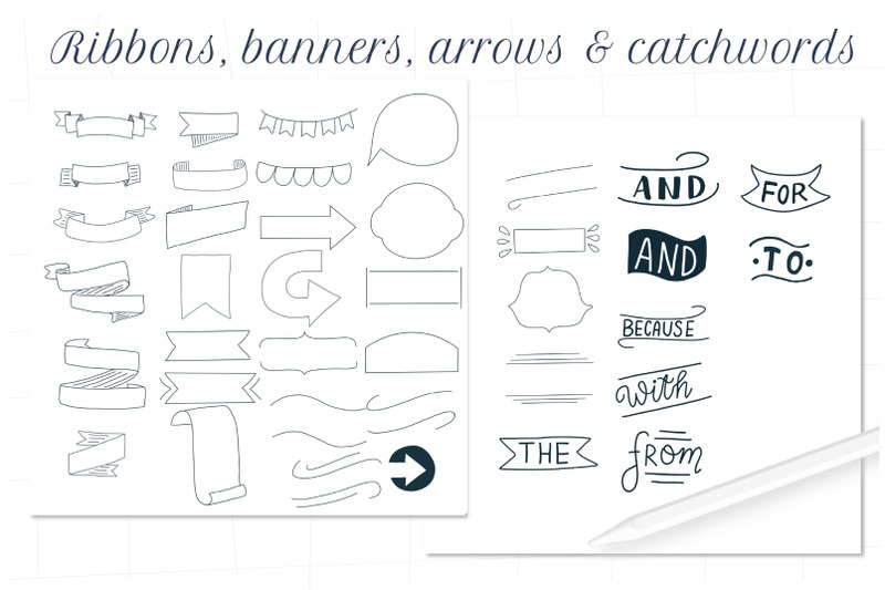 ribbons-banners-catchwords-for-lettering-procreate-brushset