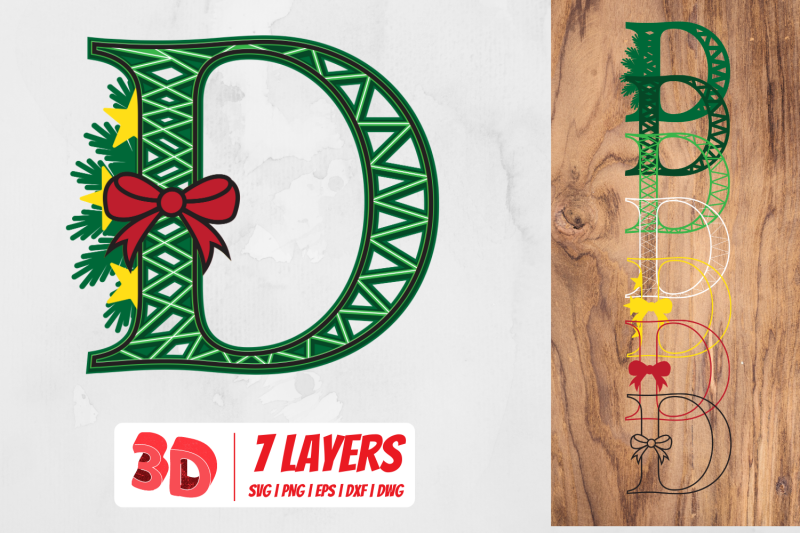 3d-christmas-letter-d