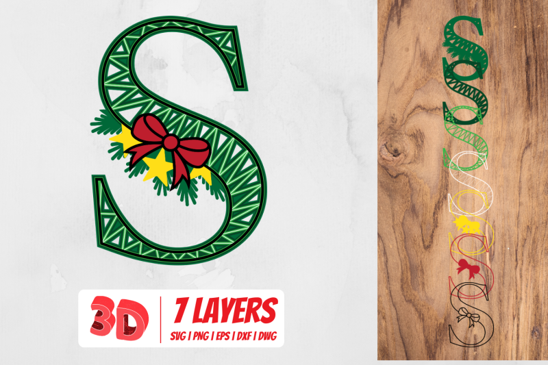 3d-christmas-letter-s