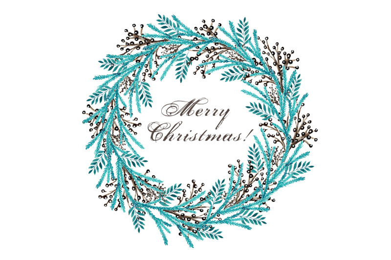 watercolor-clipart-christmas-wreath-christmas-deer-winter-plants