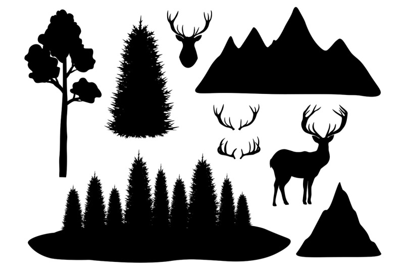 reindeer-silhouettes-vector-reindeer-silhouettes-svg