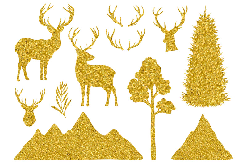 reindeer-golden-silhouettes-vector-reindeer-silhouettes-svg