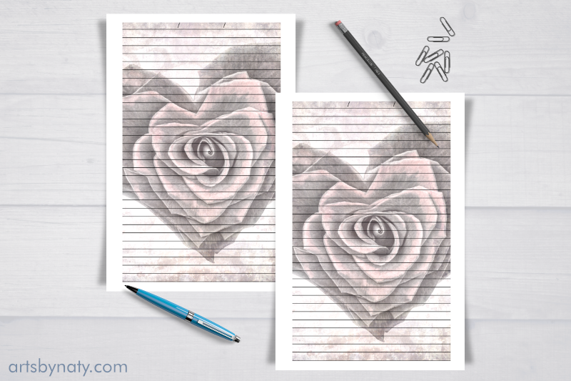 vintage-valentine-heart-rose-journal-nbsp