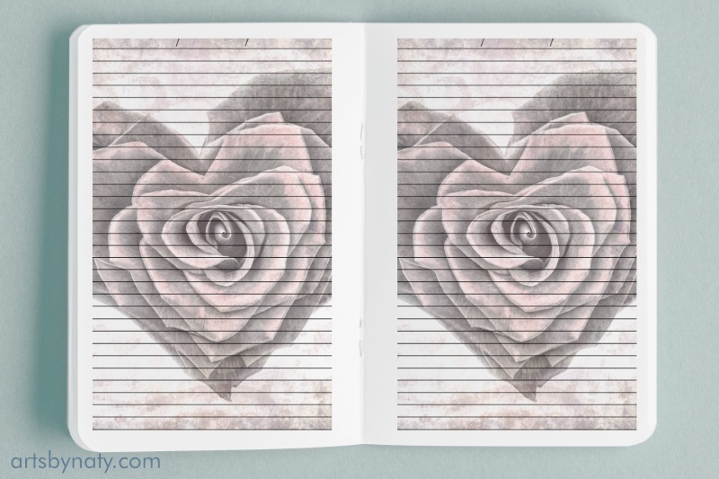 vintage-valentine-heart-rose-journal-nbsp