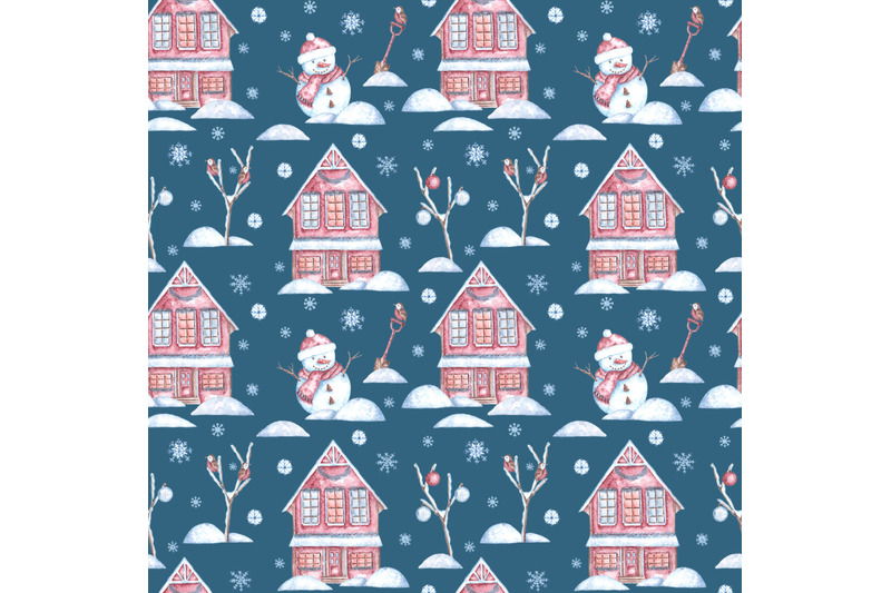 christmas-village-watercolor-seamless-pattern-new-year-christmas