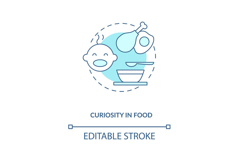 curiosity-in-food-concept-icon