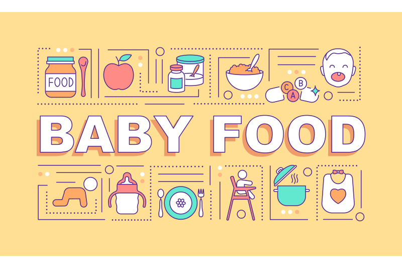baby-food-word-concepts-banner