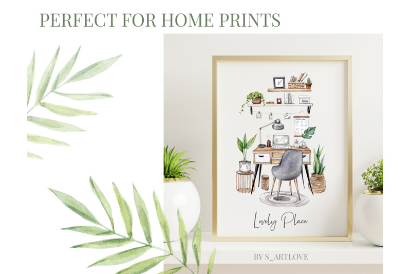 watercolor-home-office-clipart