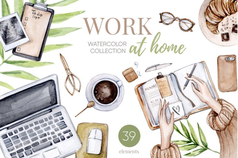 watercolor-home-office-clipart