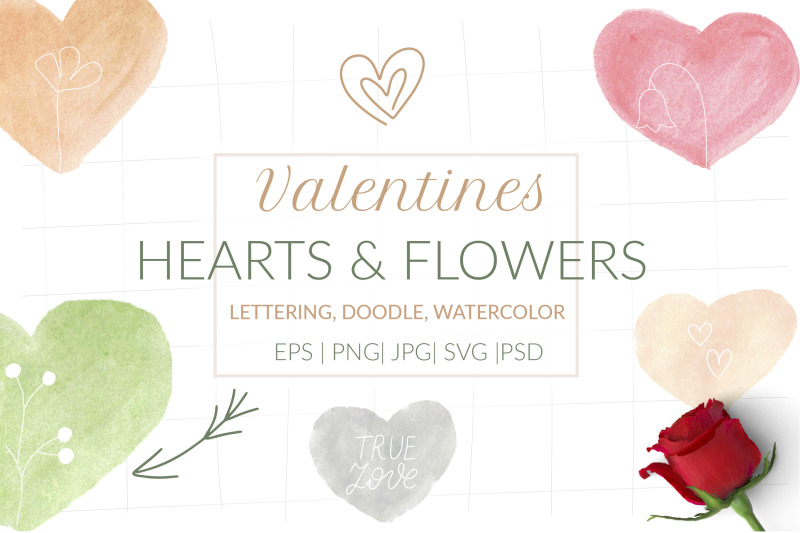valentines-watercolor-hearts-amp-flowers