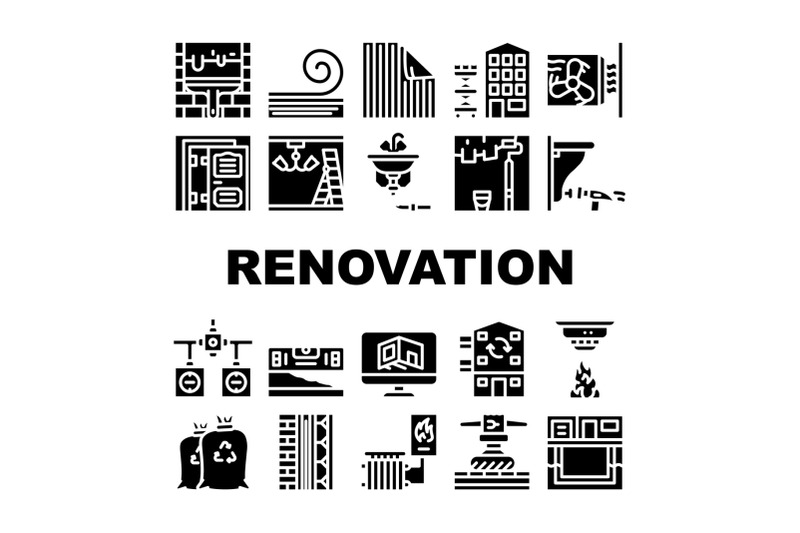 home-renovation-repair-collection-icons-set-vector