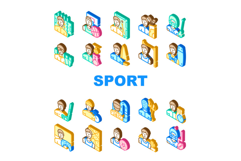 male-sport-activities-collection-icons-set-vector