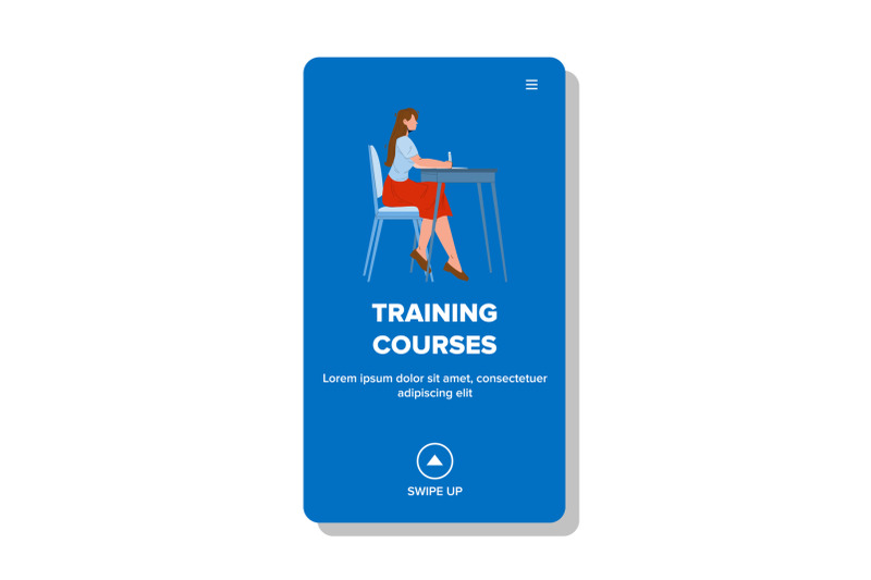 training-courses-visiting-woman-student-vector