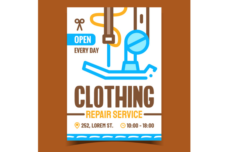 clothing-repair-service-promotion-poster-vector