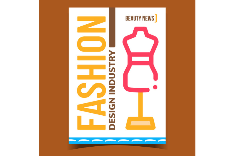 fashion-design-industry-promotion-banner-vector
