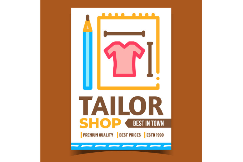 tailor-shop-creative-advertising-banner-vector