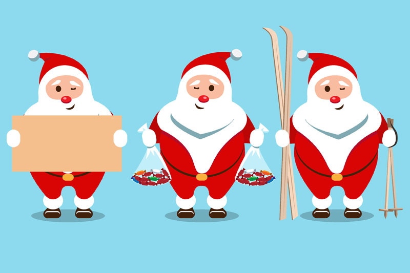 santa-claus-christmas-character-set-of-8-illustrations