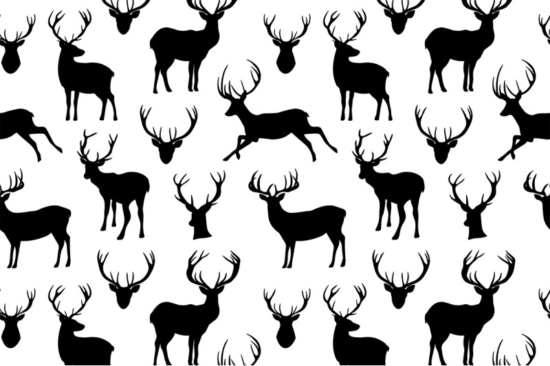 reindeer-pattern-reindeer-silhouettes-pattern-reindeer-svg