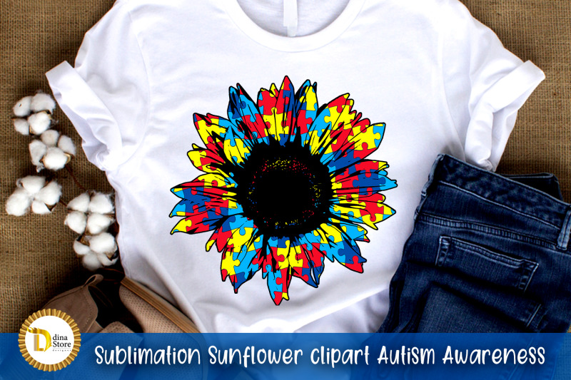 sublimation-sunflower-autism-awareness-clipart