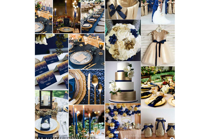 bleu-navy-blue-floral-and-gold-geometric-frame-wedding-invitation