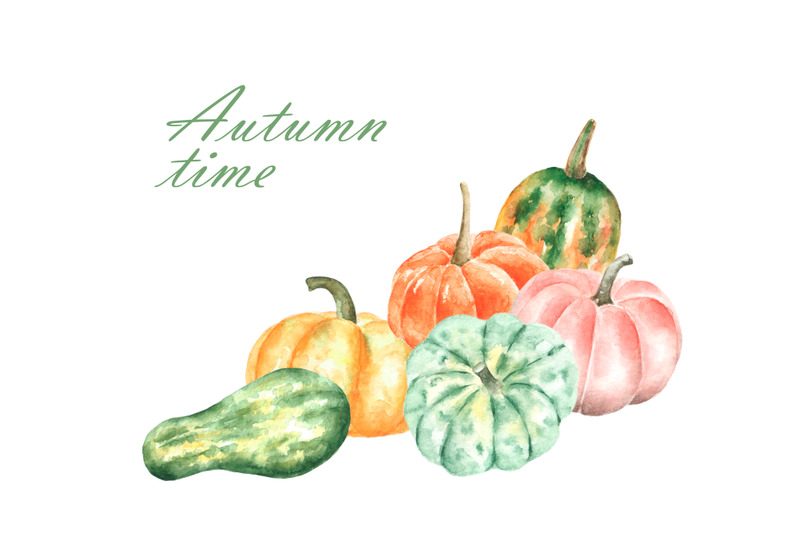 autumn-watercolor-clipart-pumpkins-clipart-autumn-leaves-clipart