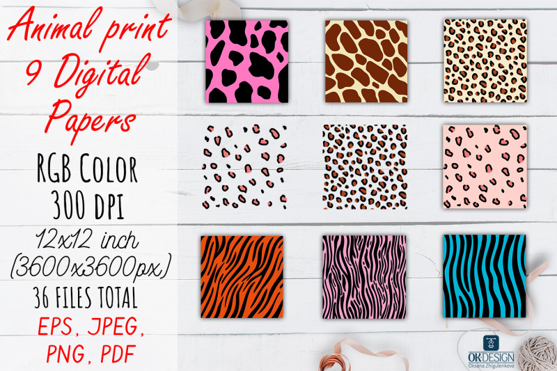 color-animal-digital-papers-pack-animal-prints