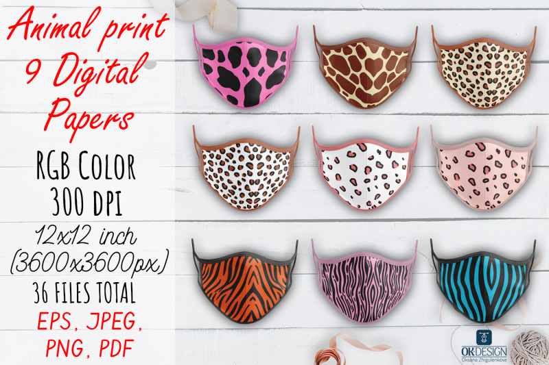 color-animal-digital-papers-pack-animal-prints
