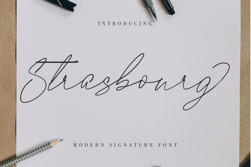 strasbourg-modern-signature-font