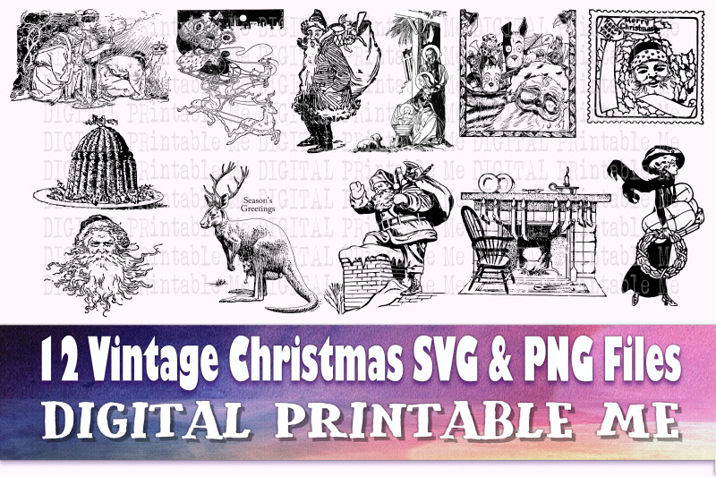 vintage-christmas-line-art-svg-bundle-png-clip-art-pack-12-images