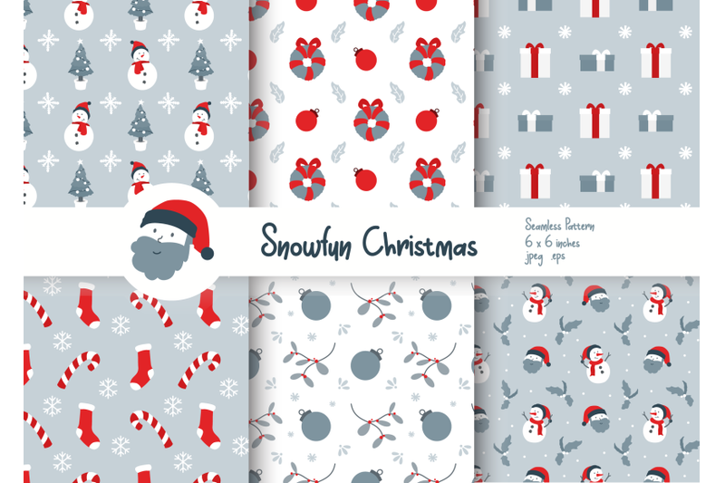 snow-fun-christmas-seamless-patterns