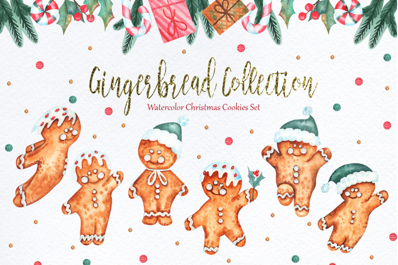 watercolor-gingerbread-collection