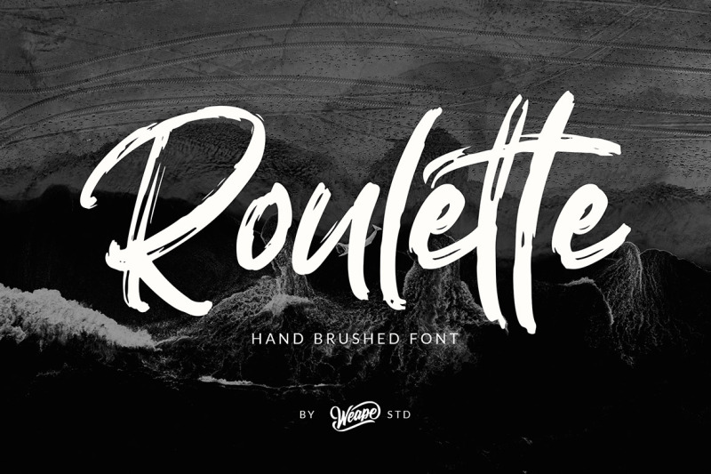 roulette-hand-brushed-font