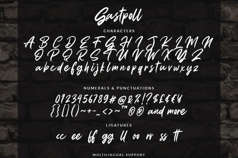 gastpoll-handwritten-font