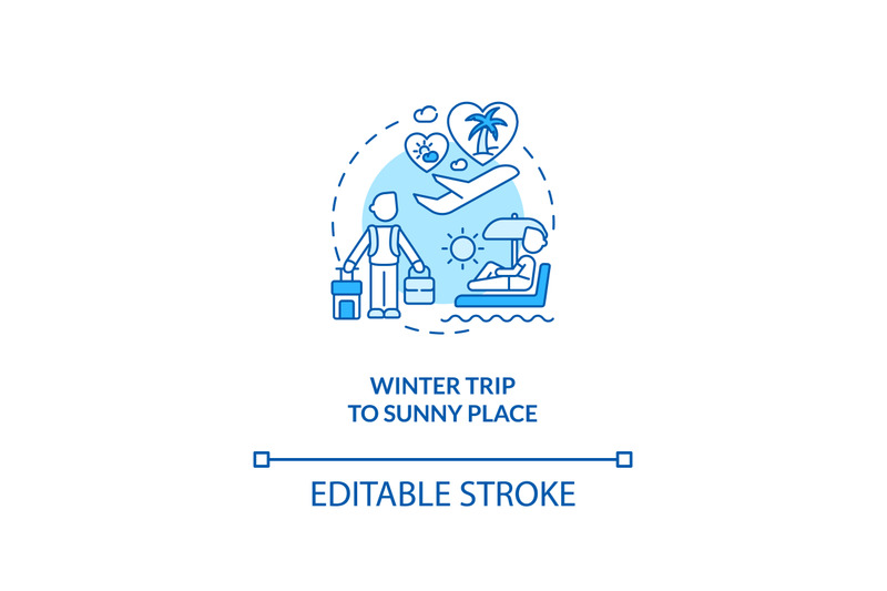 winter-trip-to-sunny-place-concept-icon