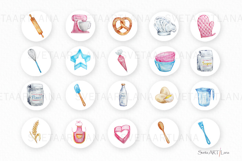 Watercolor Coffe Time Instagram Highlight Icons Watercolor  Instagram Story Highlight Covers Bakering Blogger Sweets Cupcake Icons png jpg