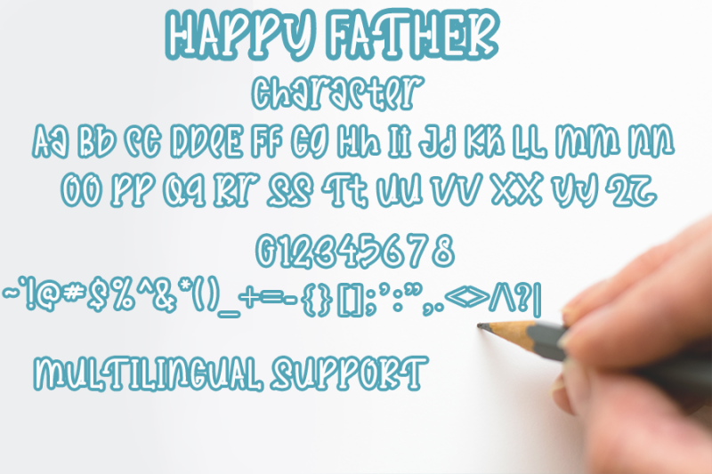 happy-father-cute-handwritten-font