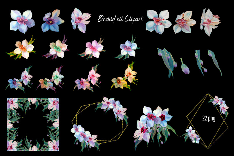 orchid-flowers-clipart-tropical-floral