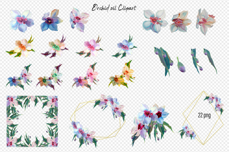 orchid-flowers-clipart-tropical-floral