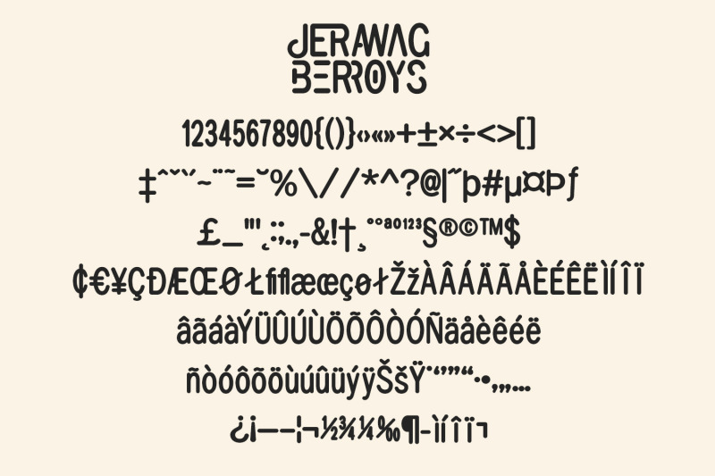 jerawag-berroys-rounded-sans-serif-font