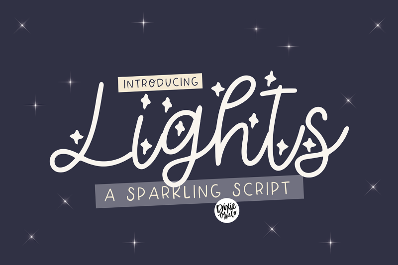lights-a-sparkling-font