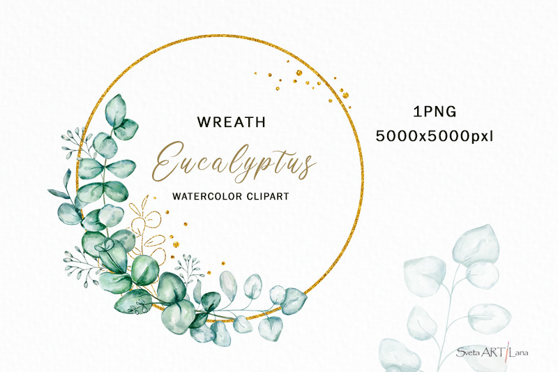 watercolor-eucalyptus-wreath-clipart