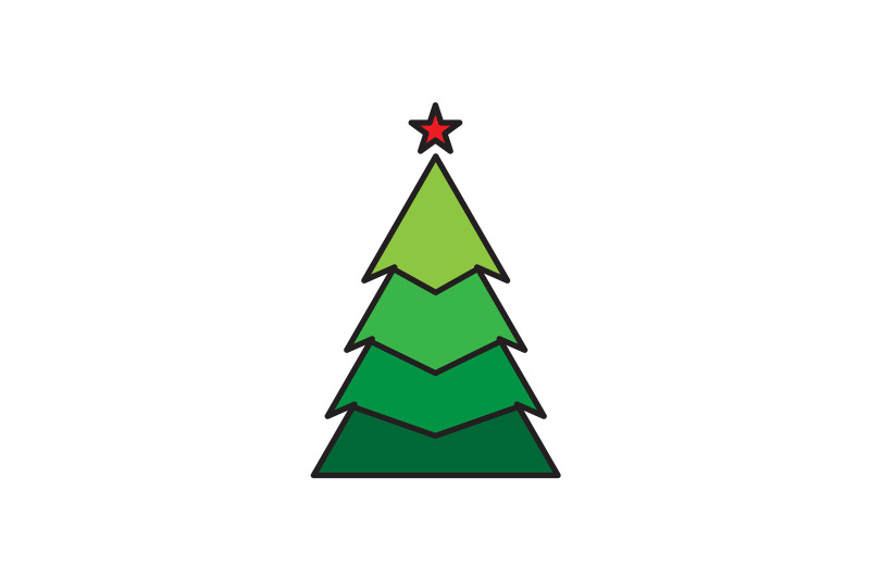 red-star-top-tree-christmas-icon